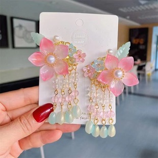 Hanfu аксессуары для волос детей новый древний кисточка стряхивает китайский стиль кролик аксессуары для девочек