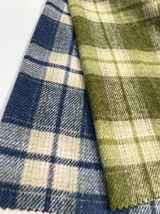 Woolen wool in stock sanding plaid coat clothing/shoes and hats/luggage fabric Shaoxing supply