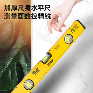 Deli tool DL290300 level magnetic cast aluminum mini balance ruler high precision leveling ruler