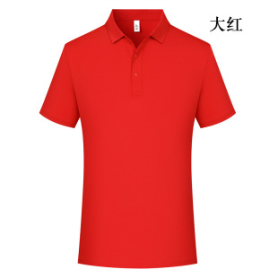160g Summer Thin Quick-Drying Lapel Short-Sleeved Polo Shirt Custom Work Clothes Printed Logo Advertising Cultural Shirt T-Shirt