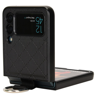 Для Samsung Galaxy Z Flip 3 5G однотонный сетчатый чехол для телефона Flip3 кольцо защитный чехол жесткий чехол