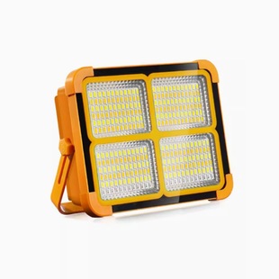 Cross-border solar charging flood light outdoor emergency portable camping light USB integrated charging lighting