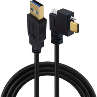 Позолоченный USB3.1Type-C к USB3.0 мд колена с винтом Промышленная камера панель блокировки кабеля для передачи данных