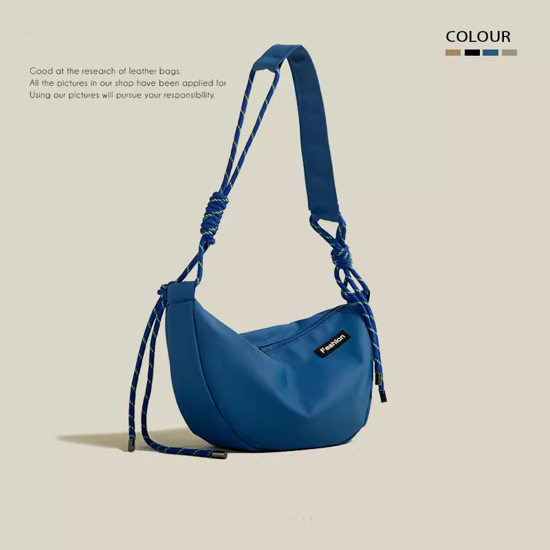 Large capacity nylon commuter bag for women, new 2024 style, trendy and versatile, shoulder bag, crossbody bag, tote bag, new fashion item.
