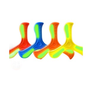 Luminous Boomerang Boomerang Frisbee Children's Soft Swirable Flying Saucer Luminous Boomerang Square Flying Sky Outdoor Toy Boy