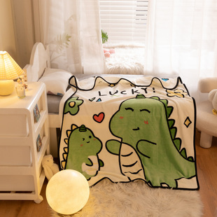 Kindergarten Cartoon Lunch Break Blanket Baby Boys and Girls Baby Push Car Blanket Flannel Cover Blanket Summer Thin Blanket Wholesale