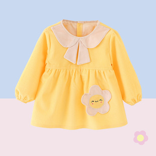 winter corduroy overalls boys and girls baby children eating bib waterproof apron autumn and winter outside wear foreign style cute