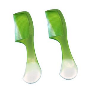 Green anti-jade comb plastic comb hair comb fine-tooth comb straight hair curly hair for one yuan two yuan wholesale