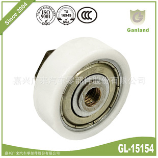 GL-15154 Pu rubber bearing mute polyurethane rubber pulley bearing wear-resistant miniature roller bearing