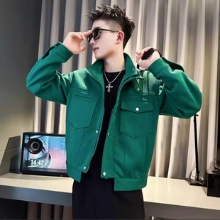 Spring and Autumn Trendy Brand Jacket Men's Ins New Men's Jacket Casual Overalls 2024 New Men's Jacket