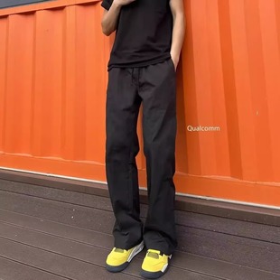 American Style Slant Cut Casual Pants Men's Autumn Waterproof Outdoor Mountaineering Rustic Pants Trendy Brand Loose Straight Tooling Pants