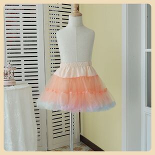 1-8 years old baby children's boneless soft yarn violent skirt support lolita all-match pettiskirt cotton candy cloud skirt support
