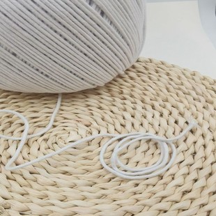 in stock supply 2mm3mm open rope solid cotton rope garment piping core embedded cotton rope baling ball