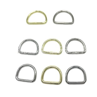 Factory Direct iron strong welding D-shaped buckle half-yuan buckle suitable for all kinds of dogs and pet supplies accessories D-shaped buckle