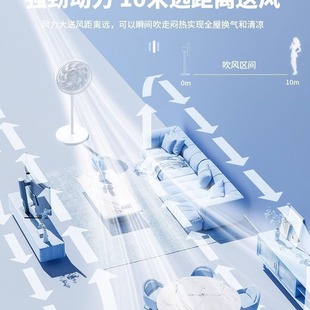 Refrigeration Electric Fan Floor Fan Household Silent Electric Fan Large Wind Vertical Small Dormitory Air Conditioning Fan Energy Efficiency Early Sun
