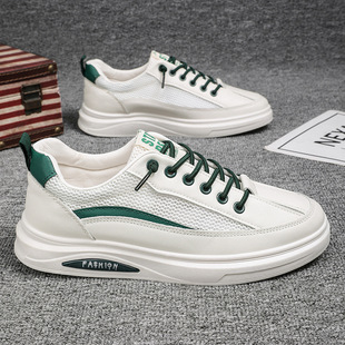 Chef shoes non-slip waterproof oil-proof spring new style breathable sports casual men's leather board shoes black labor protection