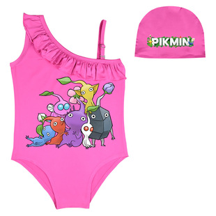 Pikmin Pikmin купальник трансграничный мультфильм с принтом для девочек цельный купальник Y09158