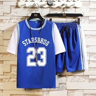 Баскетбольный костюм, мужской Трикотажный костюм Curry 30 с короткими рукавами, искусственные два предмета, Быстросохнущий Детский Молодежный баскетбольный спортивный костюм