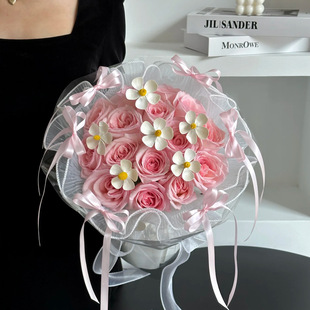Simulation Violet Flower Five-petal Flower Soap Flower Fake Flower Handmade Floral Decoration Packaging Material Floral Material