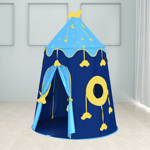 Children's tent six-sided breathable anti-mosquito game house indoor play house polka dot princess tent boys and girls toy House