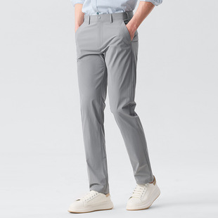 2025 Golf Casual Pants Ice Silk Thin Men's Summer Sun Protection Cool Trousers Middle-aged Commuter All-match Pants