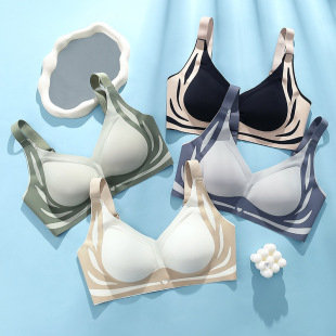 Anti-gravity lifting accessory breast light luxury bra skin-friendly breathable and comfortable non-marking gathered non-steel ring underwear