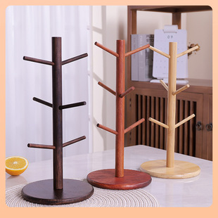 Bamboo Cup Holder Mug Cup Holder Bamboo Cup Holder Living Room Tea Cup Glass Cup Drain Rack