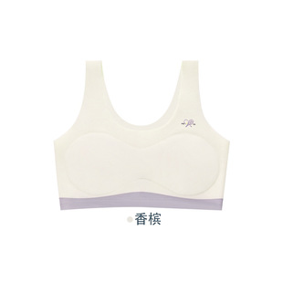 Development period 7-15 seamless girls cotton underwear junior high school primary school students small vest anti-bump girls big children tube top