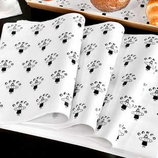 Disposable Plate Cushion Paper Oil-proof Baking Shop Toast Cake Dessert Tray Cushion Paper Noodles Wrapping Paper Packaging