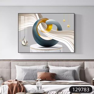 Modern Simple Light Luxury Bedroom Bedside Decorative Painting High-end Atmospheric Master Bedroom Hanging Painting Hotel Hotel Homestay Murals