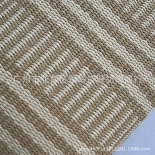 Factory direct PP grass woven material color jacquard cloth geometric pattern luggage shoes decorative cloth wholesale