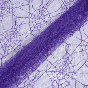 In stock polyester spider web mesh fabric hollow lace mesh fabric Halloween ghost festival decorative mesh fabric
