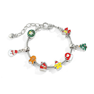 Cross-Border fashion coolomi Panjia diy beaded bracelet pink KT cat pendant loose beads jewelry dopamine jewelry