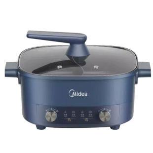 Midea электрический горячий горшок шабу-шабу 6L большой емкости Зональный контроль температуры интегрированного горшка MC-HGC303012