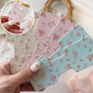 Korean-style floral hair accessories headdress rubber band card packaging card head