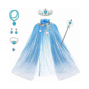 Cross Border Amazon Girl Princess Dress Princess Dress Up Clothes Cloak Vessel Dress Toy Girl Birthday Gift Idea