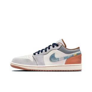 Путянь AJ1 Низкоуровнея Putian Panda Putian Panda Low Qiao Yi серая рисовая черная атласная мужская и женская повседневная баскетбольная обувь