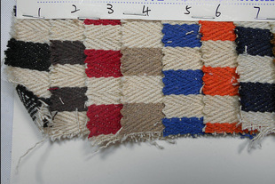 Imitation Linen Polyester-cotton Stripesd Ethnic Style Wavy Pattern Yarn-dyed Jacquard Fishbone Cloth Woven Imitation Linen Stripesd Herringbone Fabric