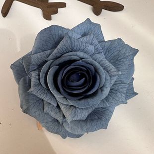 Artificial silk screen rose flower head Christmas wedding Home cross-border wedding flower wall display big handle fake multi-color optional