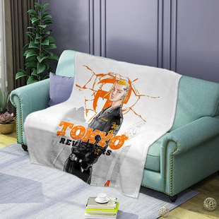 Tokyo Avengers Soft Blanket Flannel Print Sleeping Nap Blanket
