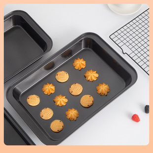 Cross-Border Carbon Steel Baking Pan for Oven Use, Household Rectangular Non-Stick Bread Baking Pan, Traditional Cake Roll Mold