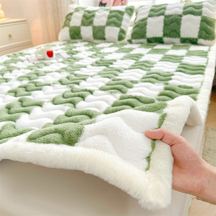 Milk Velvet Mattress Mattress Soft Cushion Dormitory Student Single Bed Mattress Pad Quilt Home Bedroom Autumn and Winter Bed