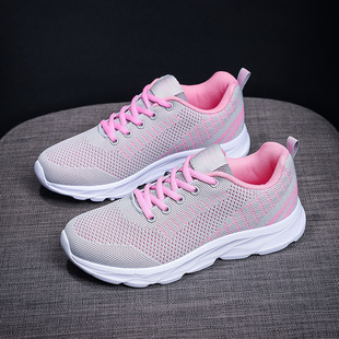 Cross-border Women's Shoes Spring and Autumn Breathable sneaker Women's All-match Running Shoes Lightweight Non-slip Work Casual Shoes
