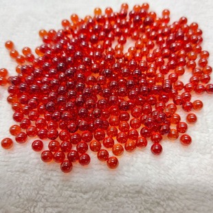 in stock direct round orange zirconium beads string porous non-porous beads loose beads cross-border wholesale