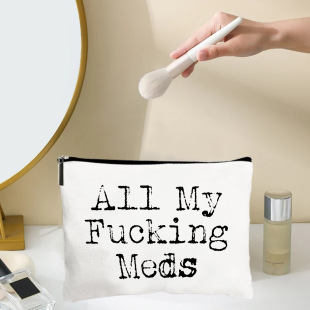 Cross-Border Amazon Hot-Selling Popular Line Pill Cosmetic Bag Coin Purse Card Holder Portable Travel Cosmetics Bag 01