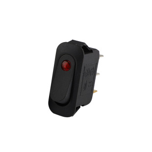 KCD3 Adapter Cat's Eye with Light Rocker Boat Switch Three-legged Two-speed Boat Switch with Fisheye Light