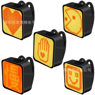 Creative bicycle light tail light night riding light mountain bike charging cycling light bicycle warning light road car rear light