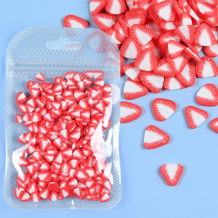 10 grams of artificial fruit soft pottery slices watermelon strawberry slices nail ornaments 37 nail decoration materials wholesale