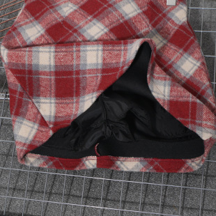 in stock Running Plaid Skirt Fall/Winter Woolen A- Word High Waist Slimming Hip Anti-Walking Half-length Skirt 8921