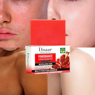 Cross Border Disaar100g Red Pomegranate VE Soap Body Facial Moisturizing Cleansing Soap Factory Wholesale Hand Soap